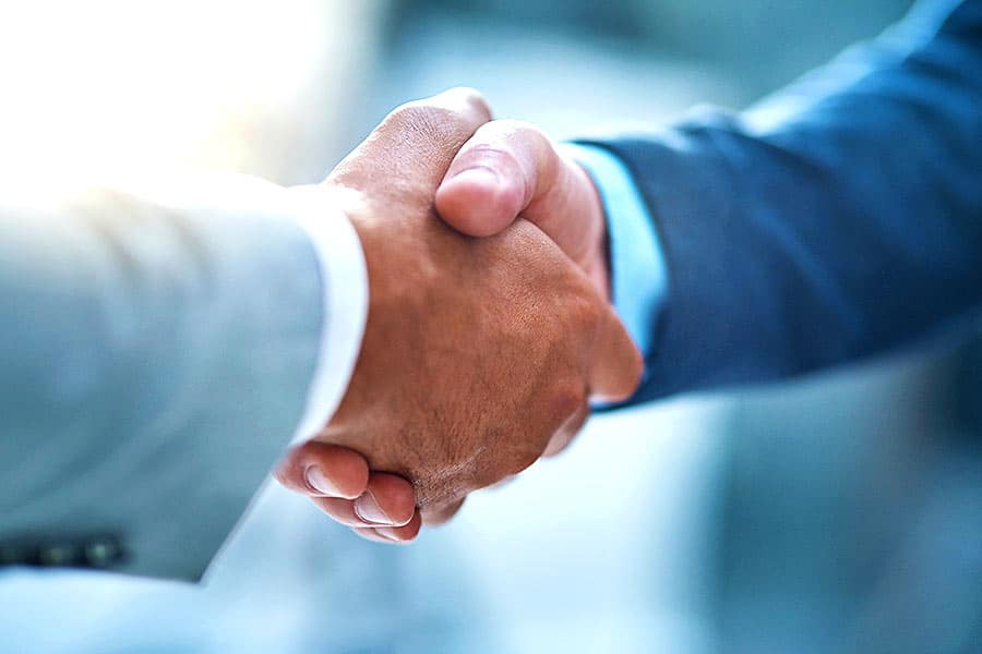 Nachfolgemodell: Handschlag